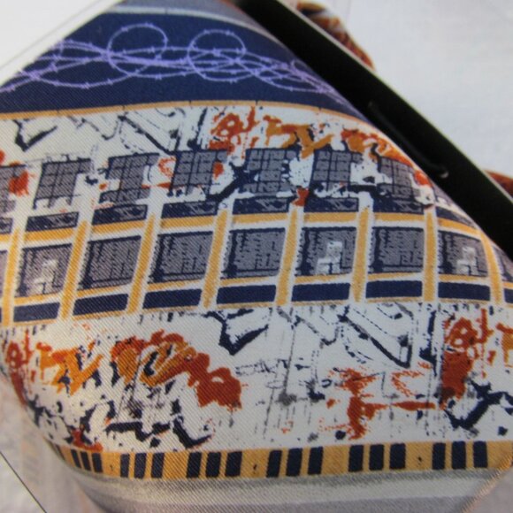 Mens Silk Tie Hanky and Cuff Link Set by Graffitie New in Box - Picture 11 of 14